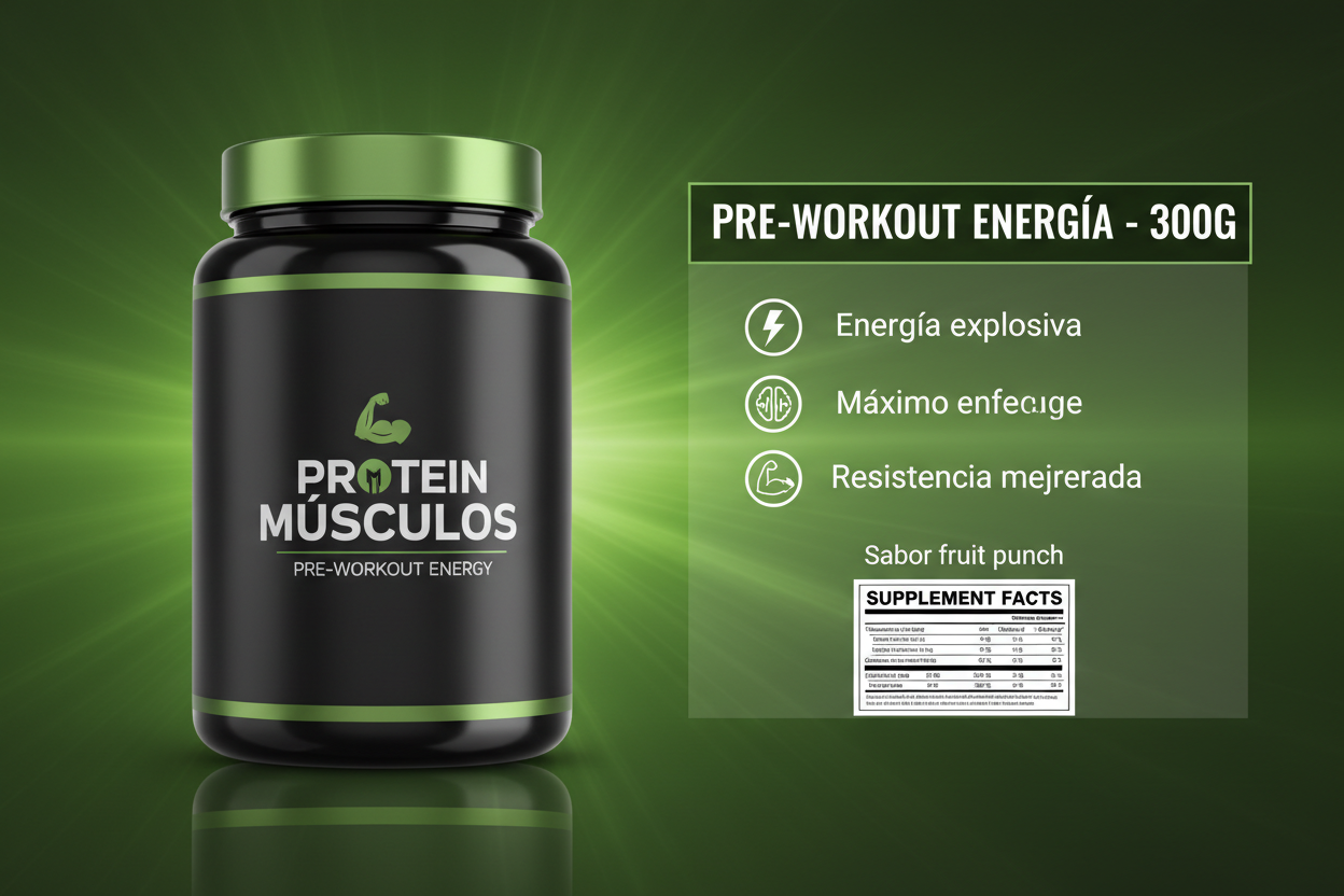 Pre-Workout con descripción