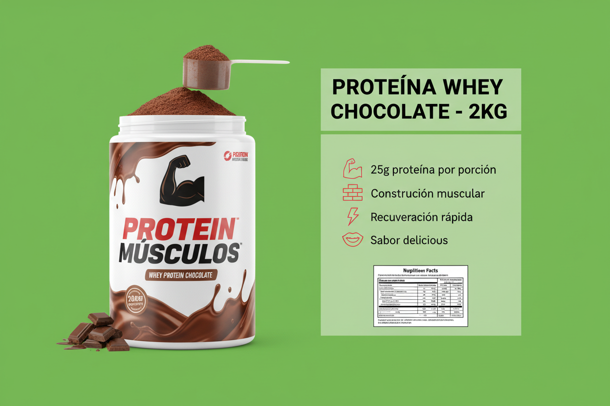 Proteína Whey Chocolate con descripción
